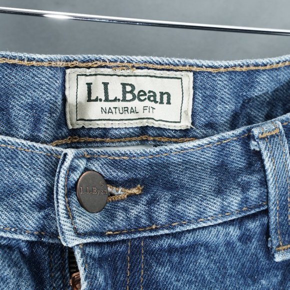 LLBEAN NATURAL FIT BLUE JEANS L.L. Bean MEN'S DENIM | Size 38x34 - Picture 4 of 13